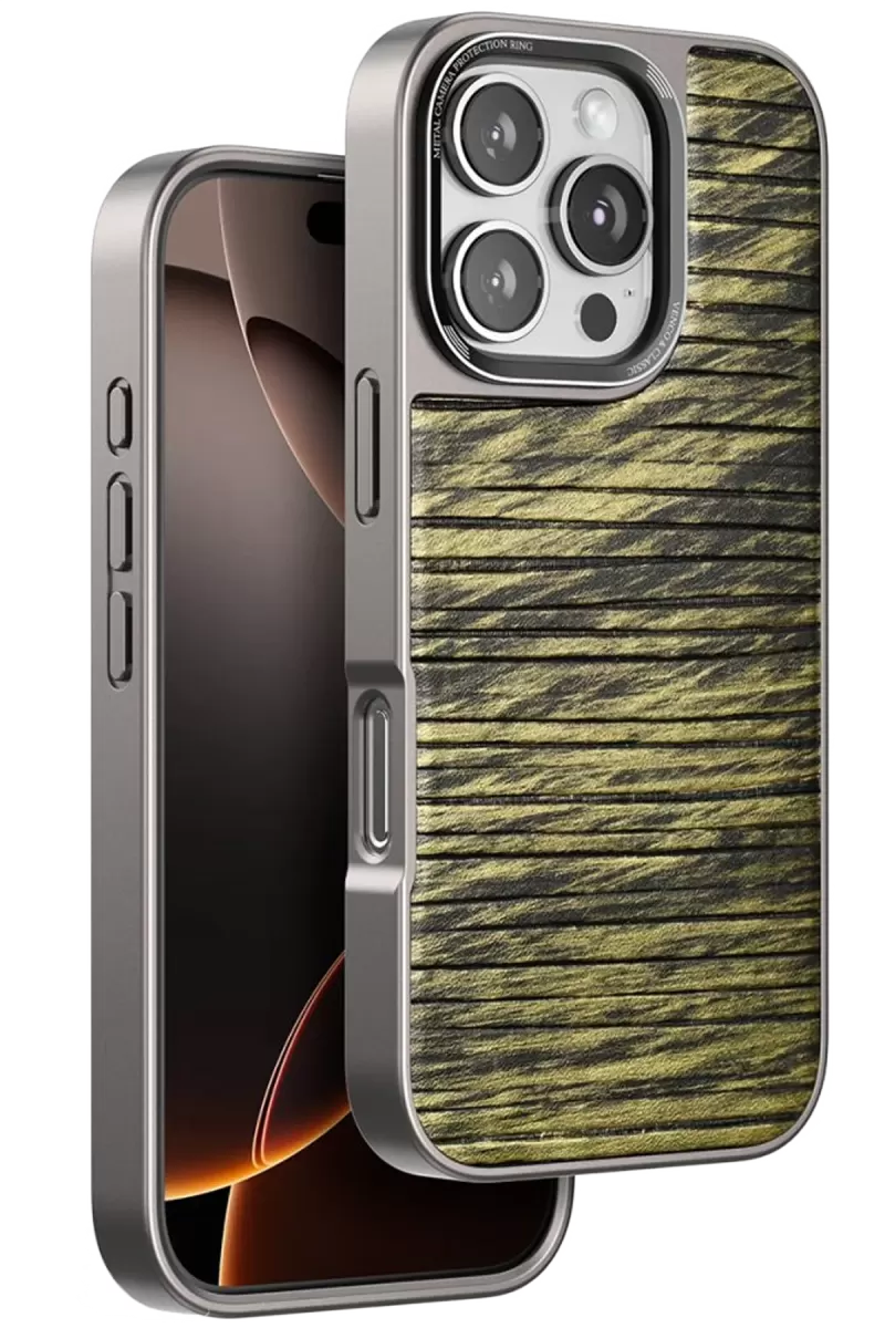Venco Apple iPhone 16 Pro Max Wave Kapak - Koyu Kahve
