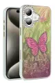 Newface Apple iPhone 16 Kılıf Blade Aynalı Desenli Kapak - Desen 5