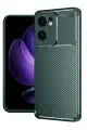 Newface Oppo Reno 13F Kılıf Auto Focus Karbon Kapak - Koyu Yeşil