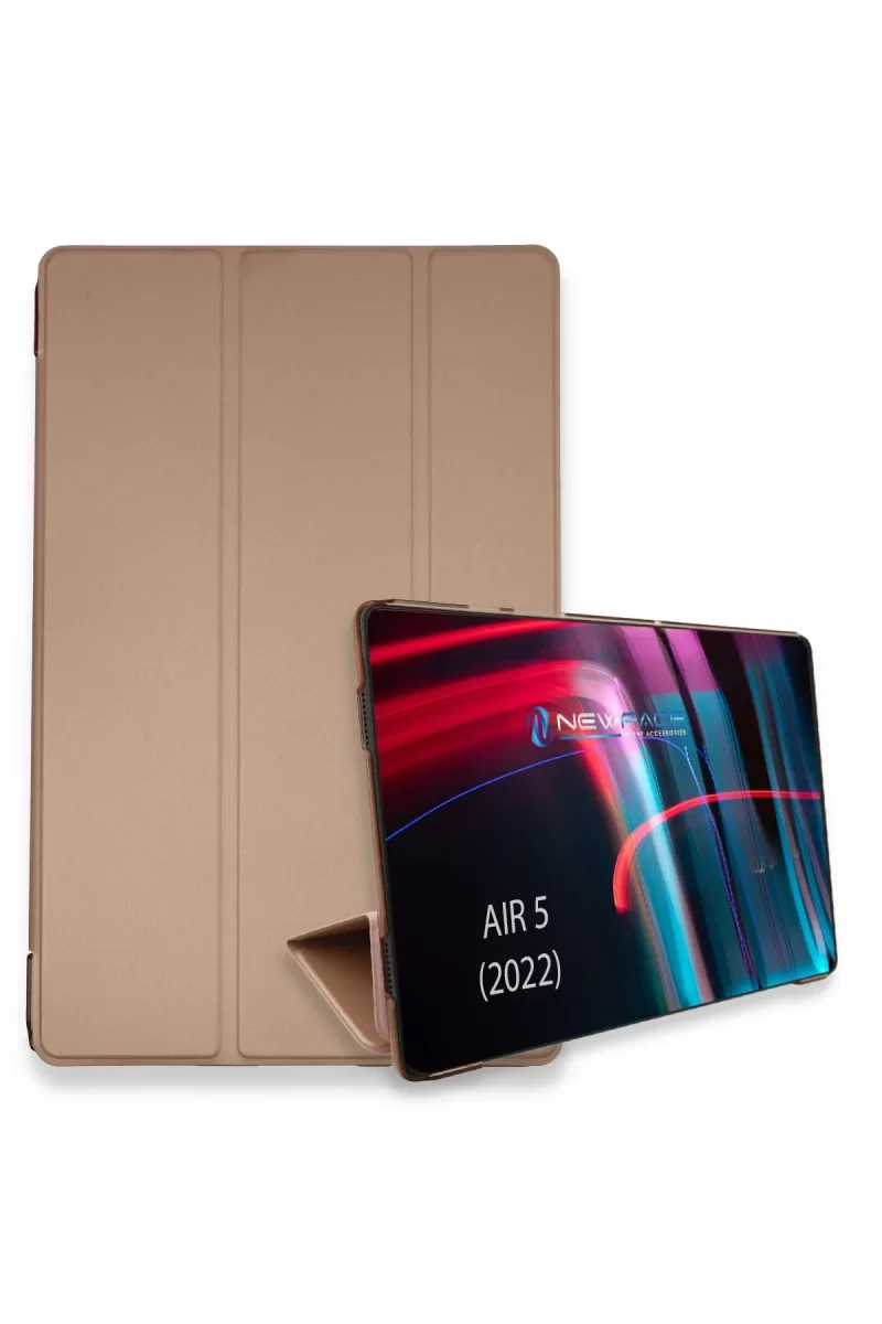 Newface Apple iPad Air 5 (2022) Kılıf Tablet Smart Kılıf - Rose Gold