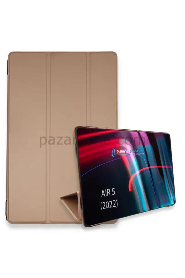 Newface Apple iPad Air 5 (2022) Kılıf Tablet Smart Kılıf - Rose Gold