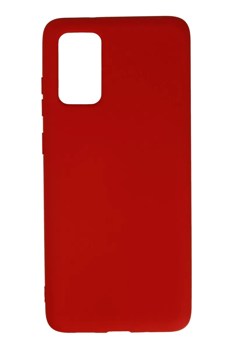 Newface Samsung Galaxy S20 Plus Kılıf Nano içi Kadife Silikon - Kırmızı