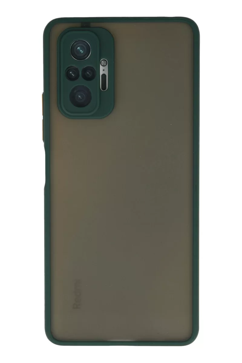 Newface Xiaomi Redmi Note 10 Pro Kılıf Montreal Silikon Kapak - Yeşil