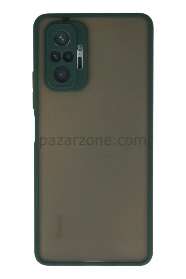 Newface Xiaomi Redmi Note 10 Pro Kılıf Montreal Silikon Kapak - Yeşil