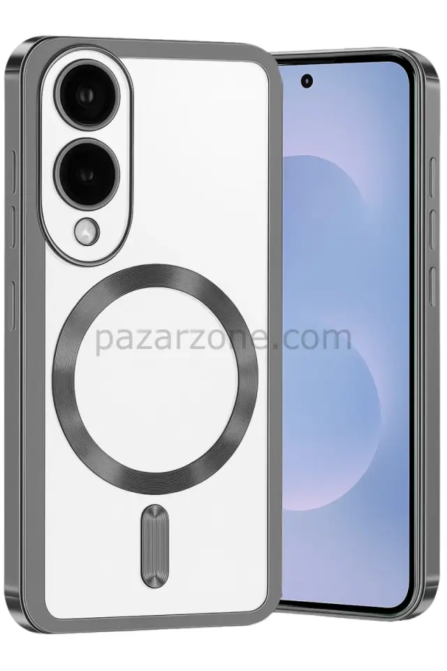 Newface Samsung Galaxy S25 Edge Kross Magneticsafe Kapak - Titan Gri