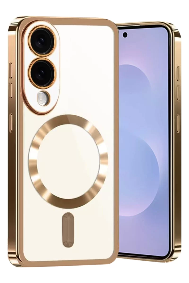 Newface Samsung Galaxy S25 Edge Kross Magneticsafe Kapak - Çöl Titanyum