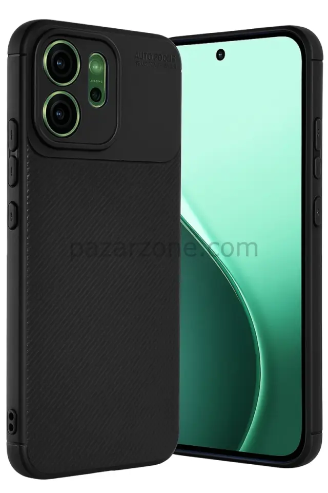 Newface Oppo Reno 14 Auto Focus Karbon Kapak - Siyah