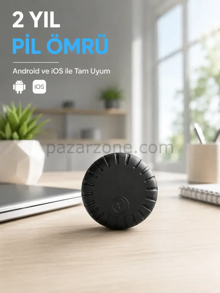 Mini GPS Takip Cihazı Android iOS Destekli Çanta Cüzdan Araç ve Valiz Konum Bulucu