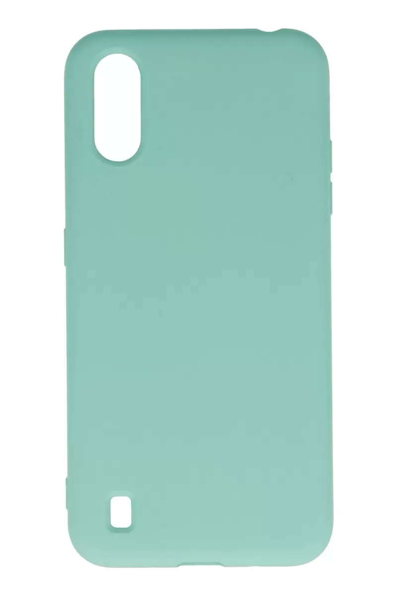 Newface Samsung Galaxy A01 Kılıf Nano içi Kadife Silikon - Turkuaz