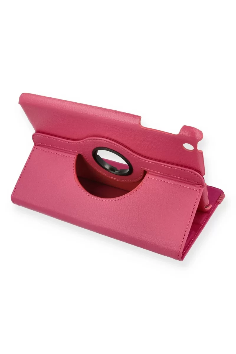 Newface Apple iPad Mini 1 Kılıf 360 Tablet Deri Kılıf - Pembe