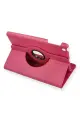 Newface Apple iPad Mini 1 Kılıf 360 Tablet Deri Kılıf - Pembe
