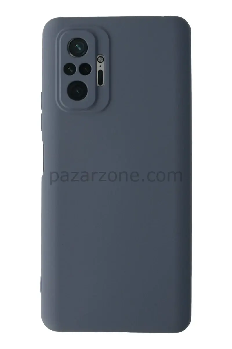 Newface Xiaomi Redmi Note 10 Pro Kılıf Nano içi Kadife Silikon - Gri