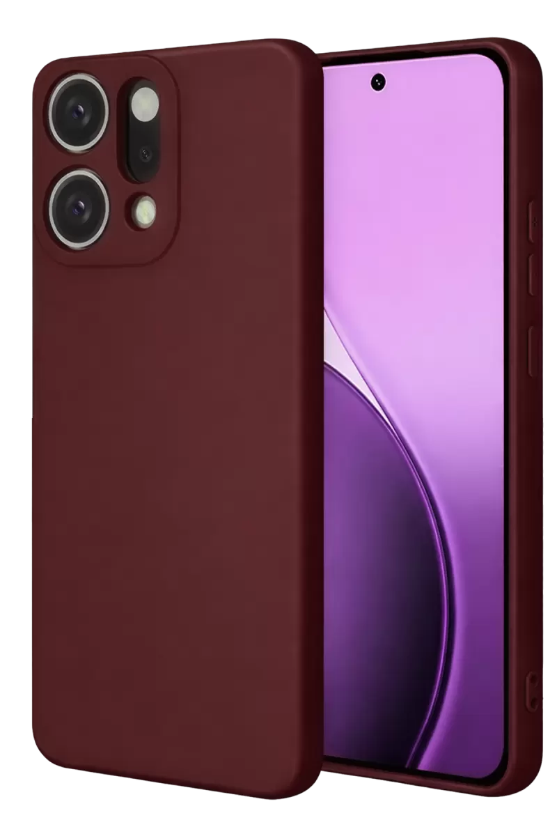 Newface Oppo Reno 14 First Silikon - Bordo