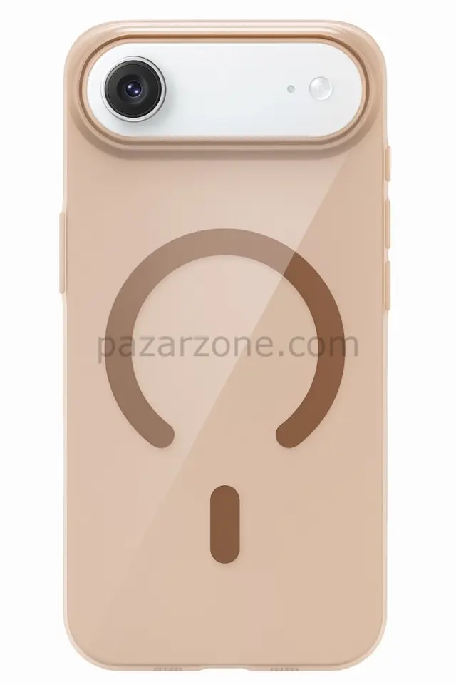 Joko Apple iPhone 17 Air PC Blank Magsafe Kapak - Çöl Titanyum