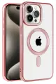 Newface Apple iPhone 14 Pro Max Kılıf Kronos Magsafe Kapak - Rose Gold