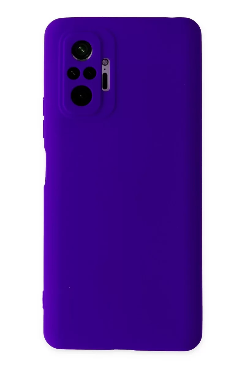 Newface Xiaomi Redmi Note 10 Pro Kılıf Nano içi Kadife Silikon - Mor