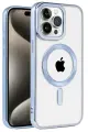 Newface Apple iPhone 14 Pro Max Kılıf Kronos Magsafe Kapak - Sierra Blue