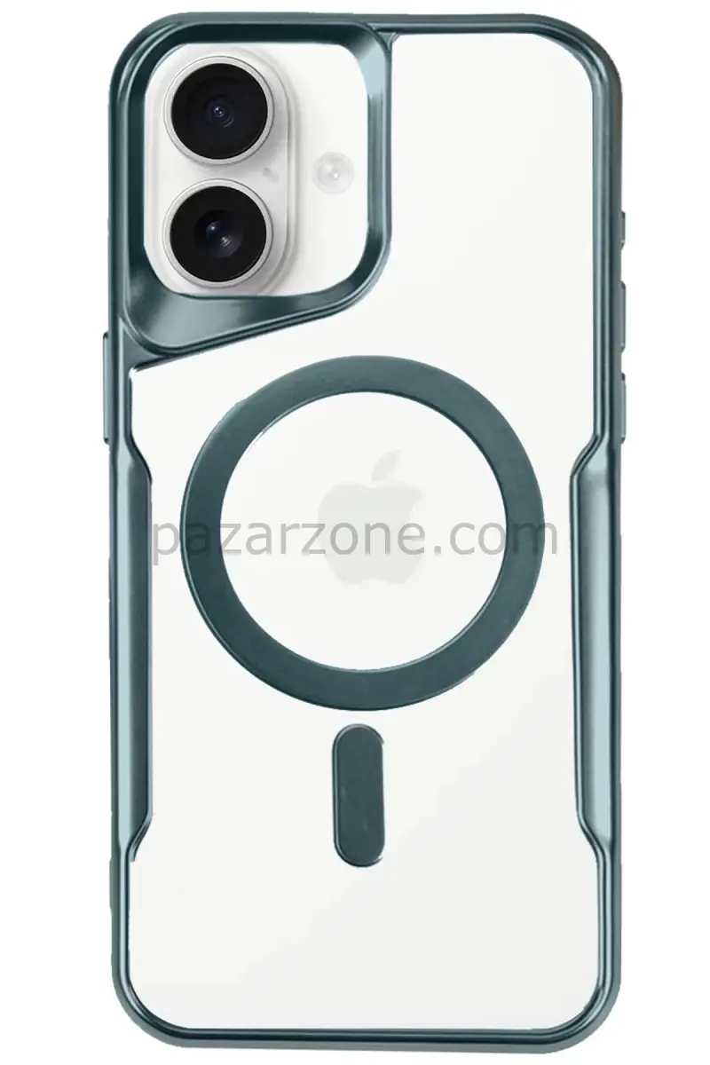 Newface Apple iPhone 16 Kılıf Boyi Magsafe Silikon Kapak - Turkuaz