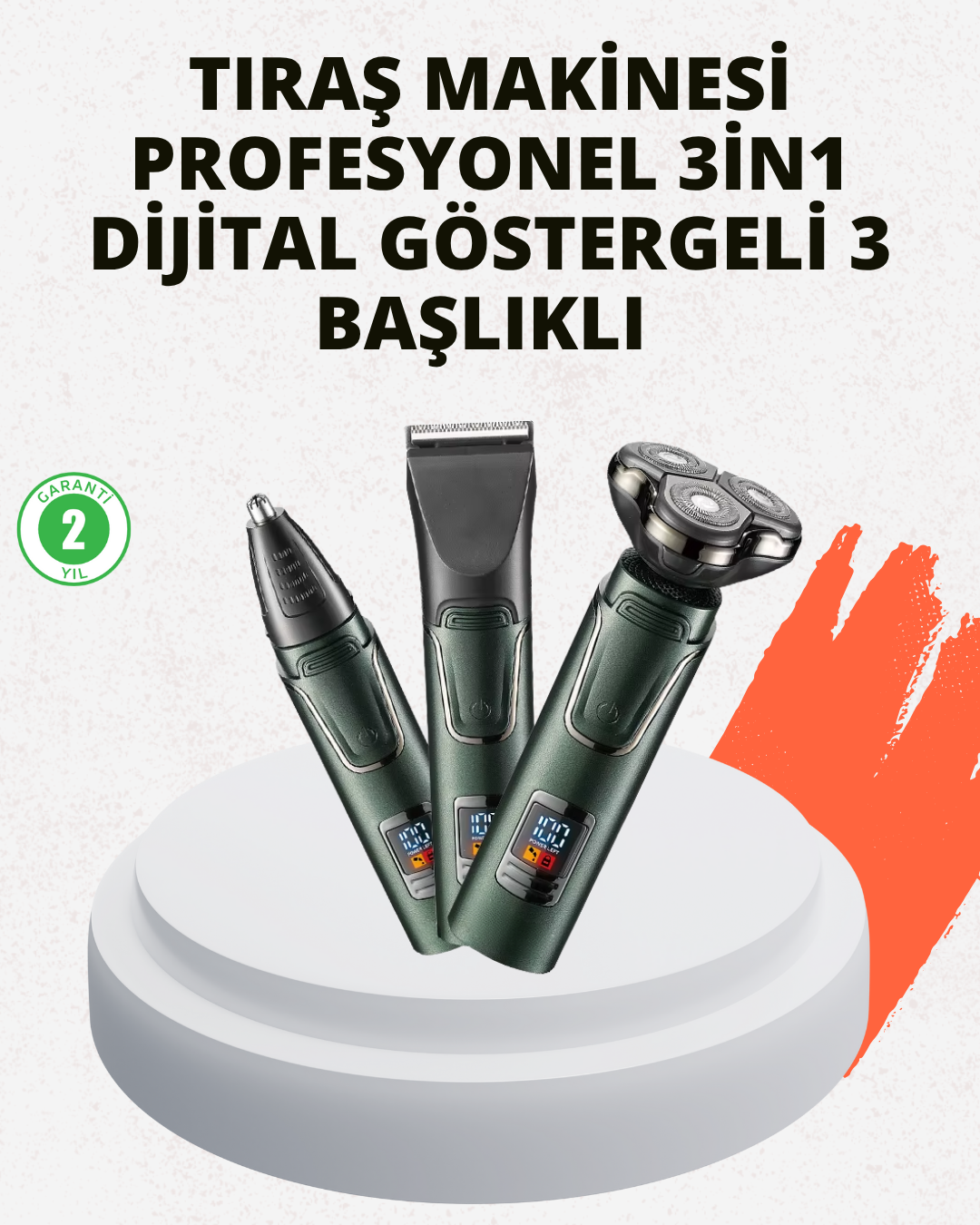 Hareket Halinde Kullanıma Uygun Tıraş Makinesi