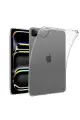 Newface Apple iPad Pro 11 (2024) Kılıf Anti Shock Tablet Silikon - Şeffaf