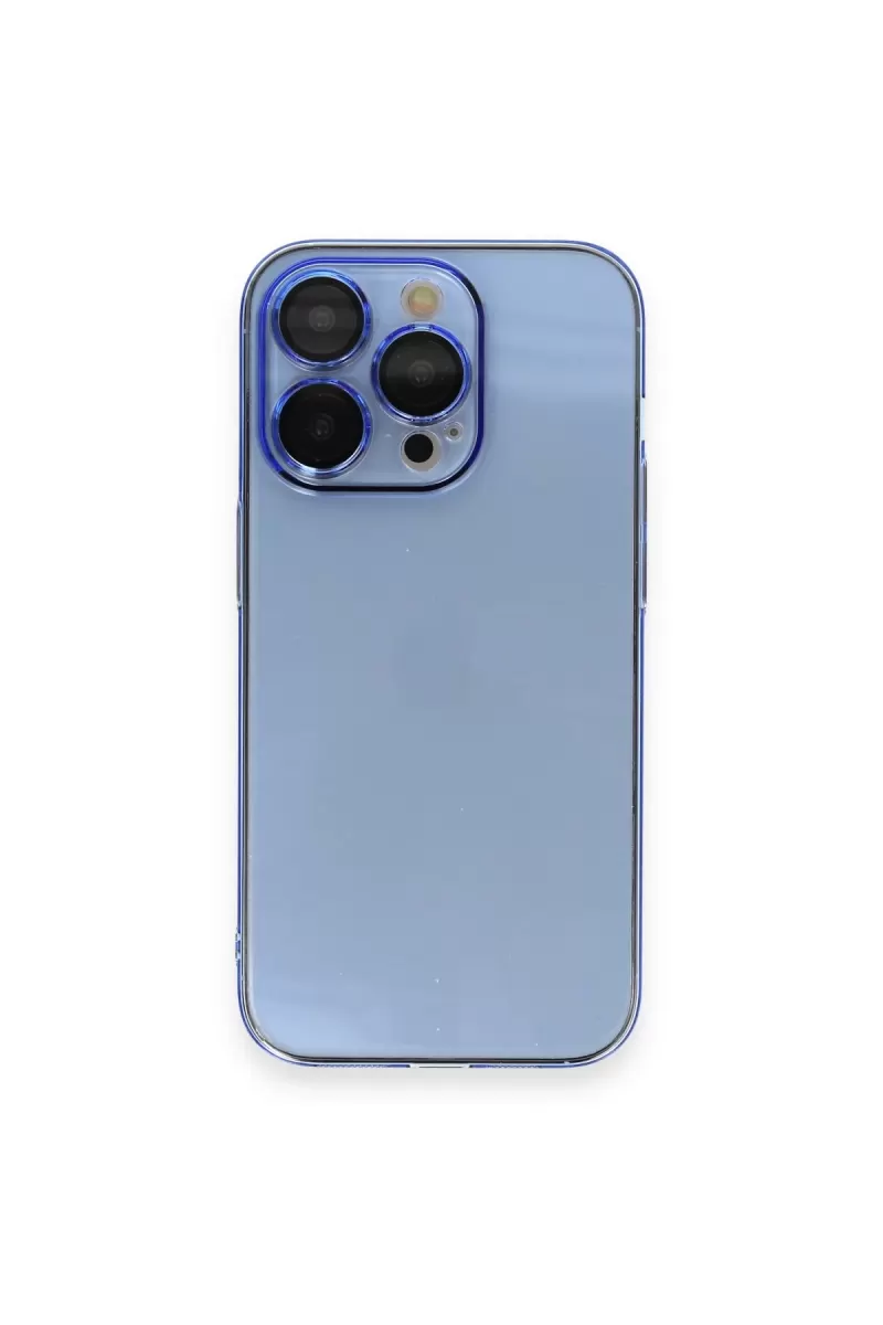 Newface Apple iPhone 14 Pro Max Kılıf Armada Lensli Kapak - Sierra Blue