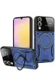 Newface Samsung Galaxy S25 Edge Kılıf Joy Lens Standlı Kapak - Lacivert