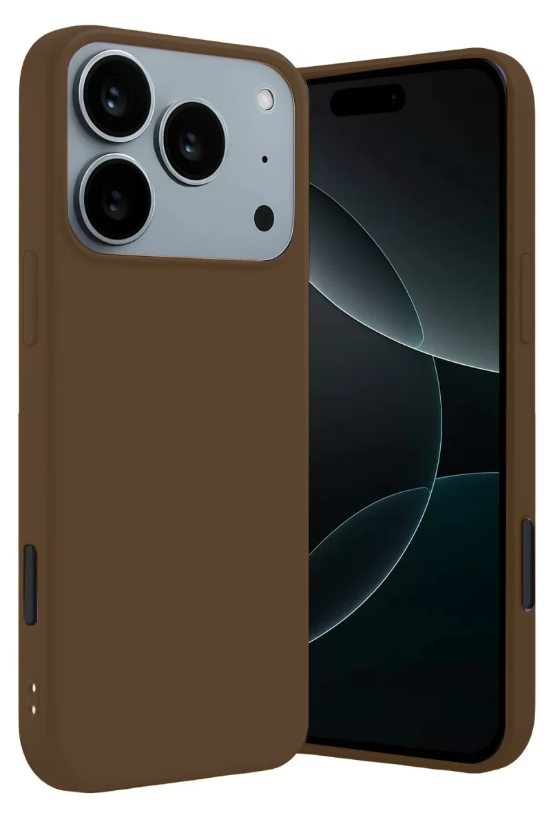 Newface Apple iPhone 17 Pro First Silikon - Kahverengi