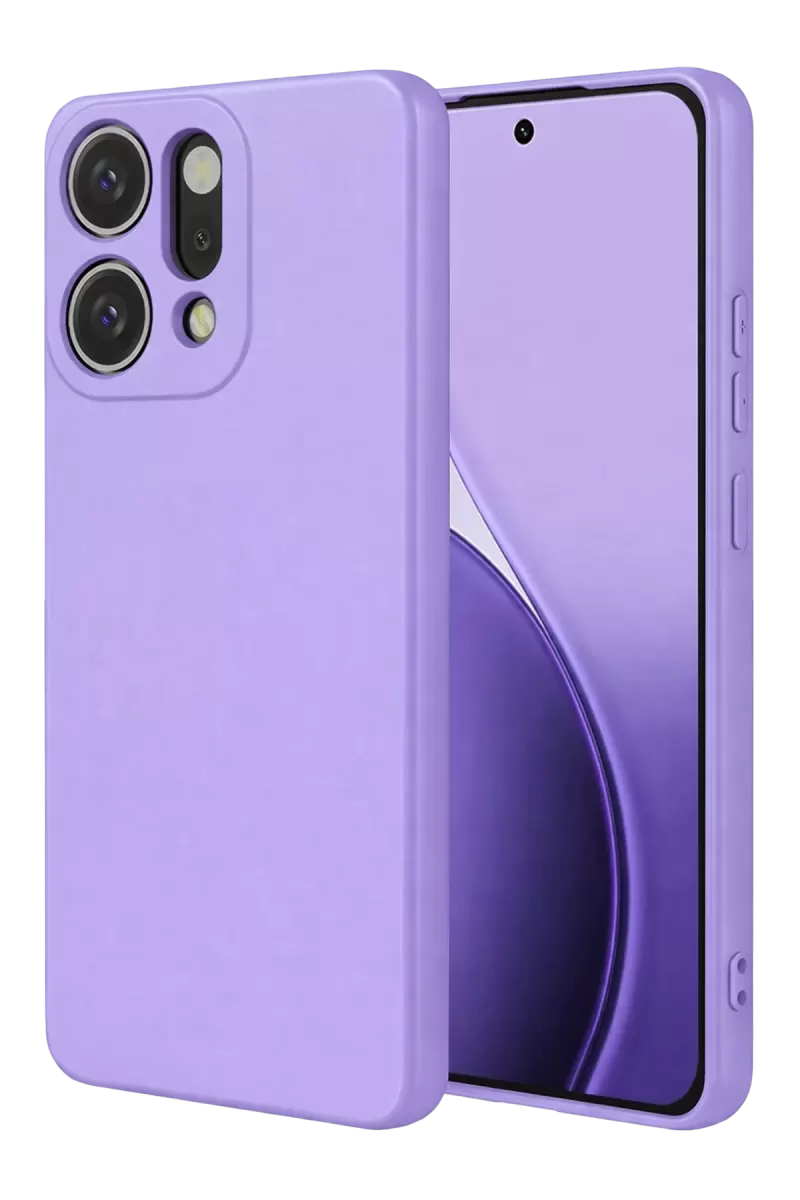 Newface Oppo Reno 14 First Silikon - Lila