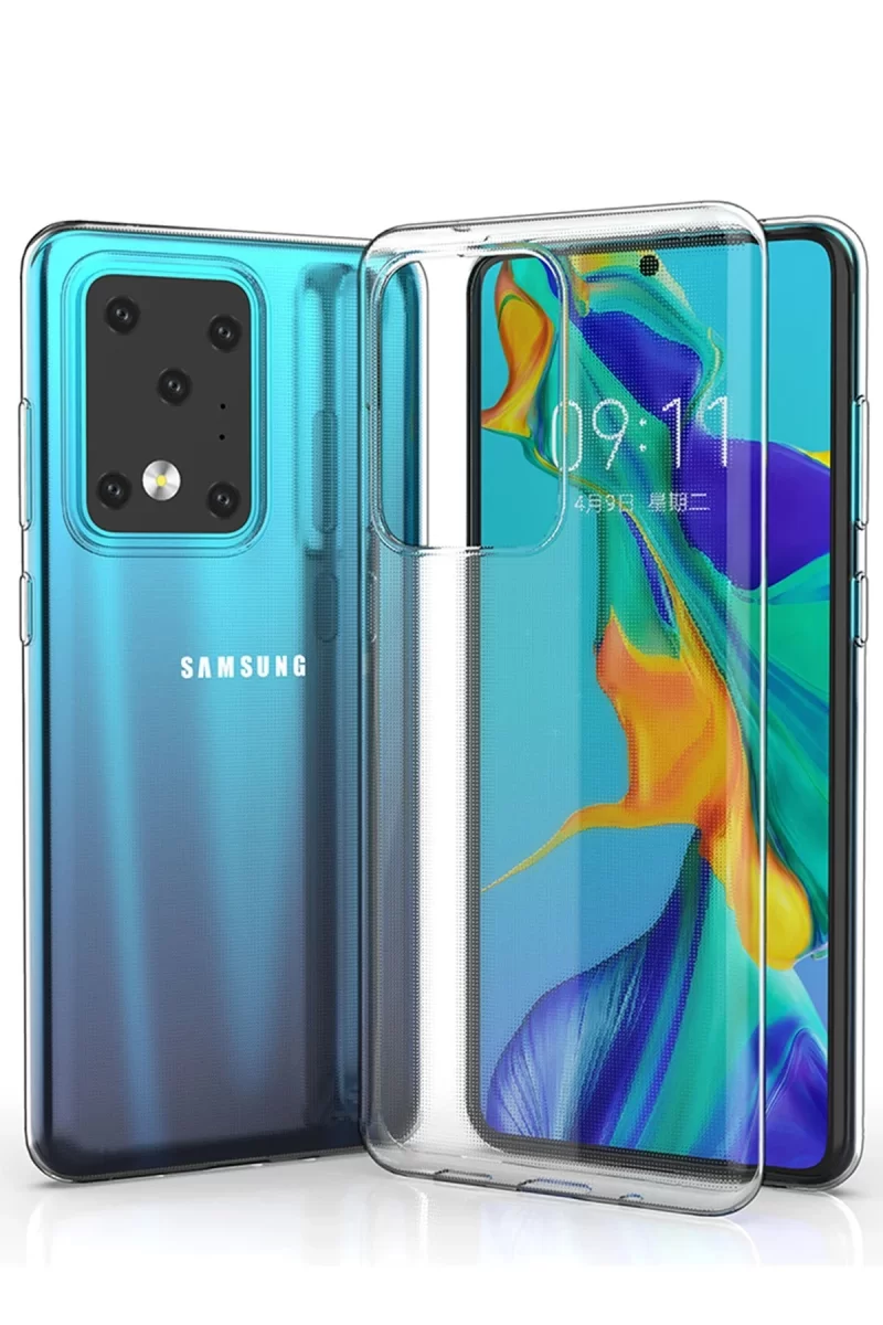 Newface Samsung Galaxy S20 Ultra Kılıf Lüx Şeffaf Silikon