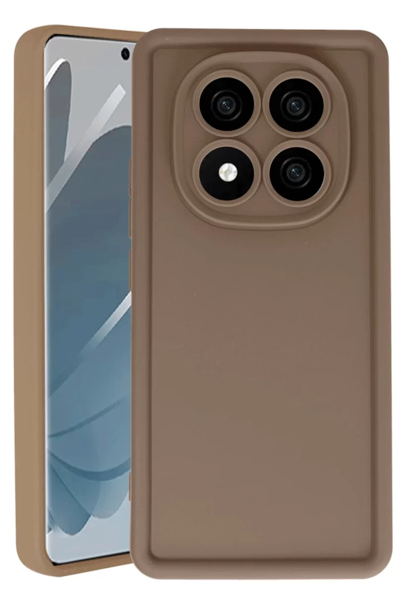 Newface Xiaomi Redmi Note 14 Pro 4G Kılıf Viera Silikon - Kahverengi