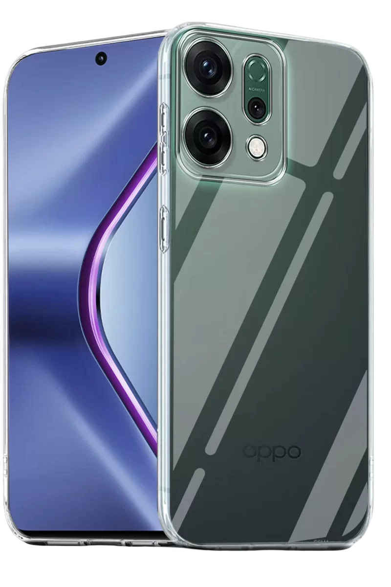 Newface Oppo Reno 14 Kılıf Lüx Şeffaf Silikon - Şeffaf