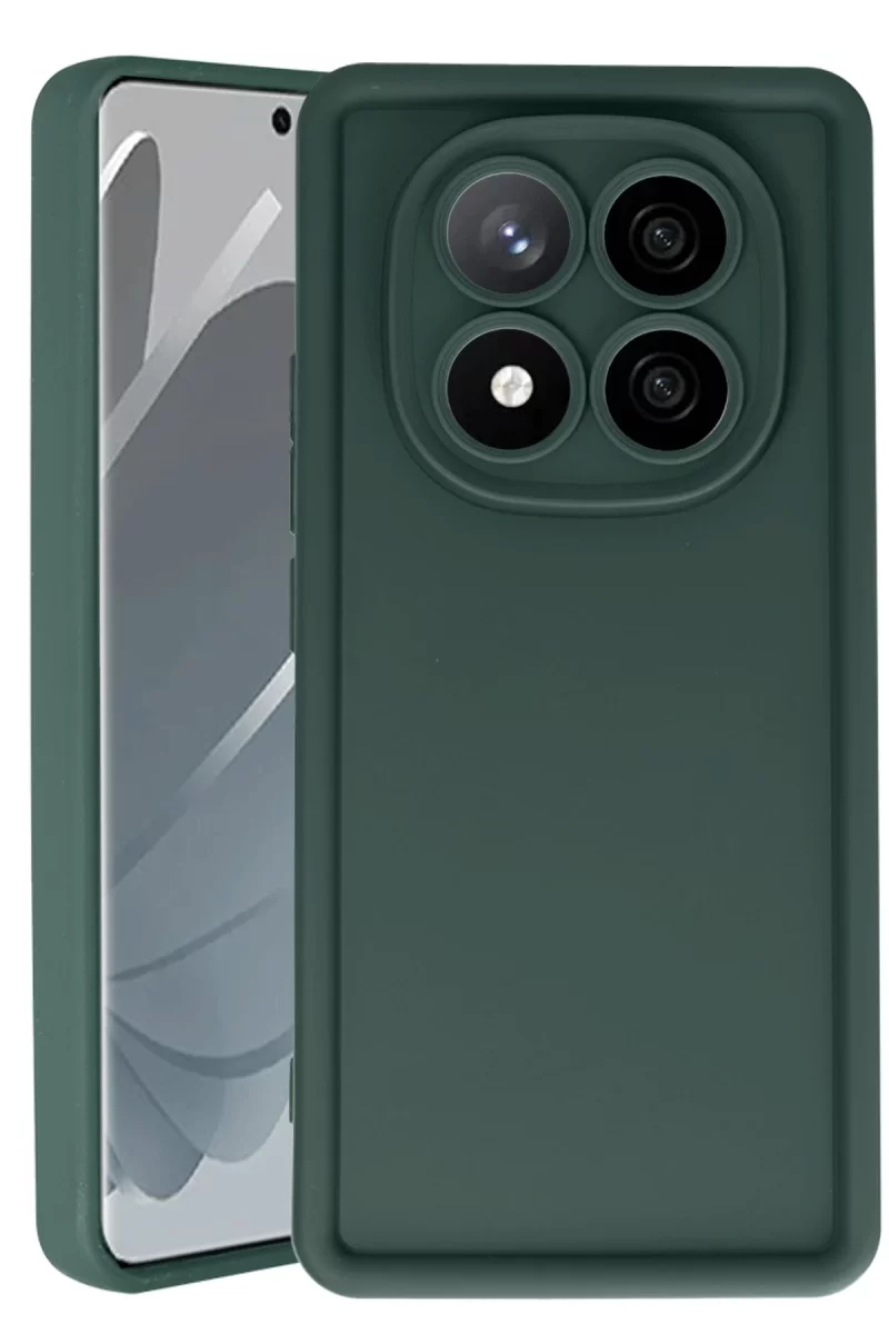 Newface Xiaomi Redmi Note 14 Pro 4G Kılıf Viera Silikon - Koyu Yeşil