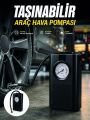 Otomobil Bisiklet ve Motosiklet İçin Taşınabilir Lastik Hava Pompası