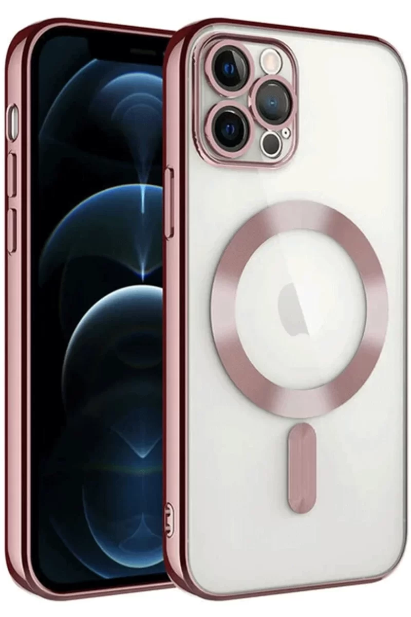 Newface Apple iPhone 14 Pro Max Kılıf Kross Magneticsafe Kapak - Rose