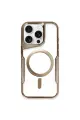 Newface Apple iPhone 14 Pro Max Kılıf Boyi Magsafe Silikon Kapak - Kahverengi