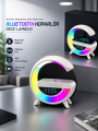 Bluetooth Hoparlör 15W Kablosuz Hızlı Şarj LED Gece Lambası
