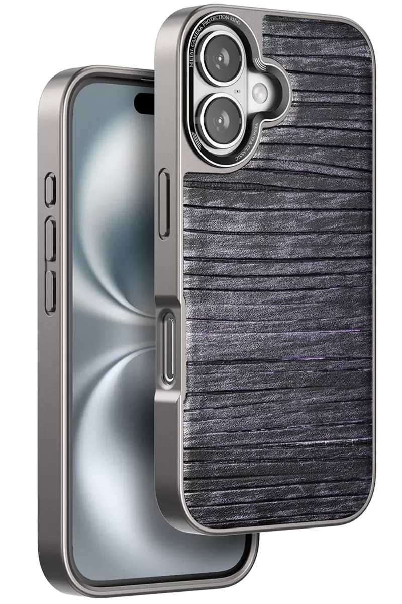 Venco Apple iPhone 16 Wave Kapak - Derin Mor