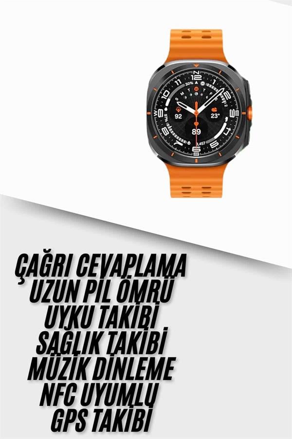 Yeni Nesil Çağrı Cevaplayabilen 47 MM Titreşimli Çok Fonksiyonlu Akıllı Saat