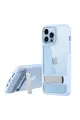 Newface Apple iPhone 13 Pro Kılıf Rolet Stand Kapak - Sierra Blue