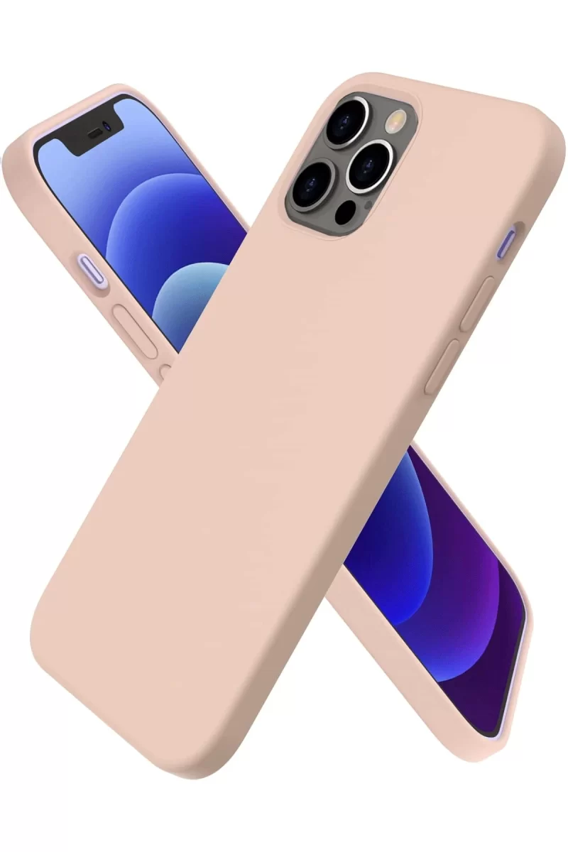 Newface Apple iPhone 12 Pro Kılıf First Silikon - Pudra