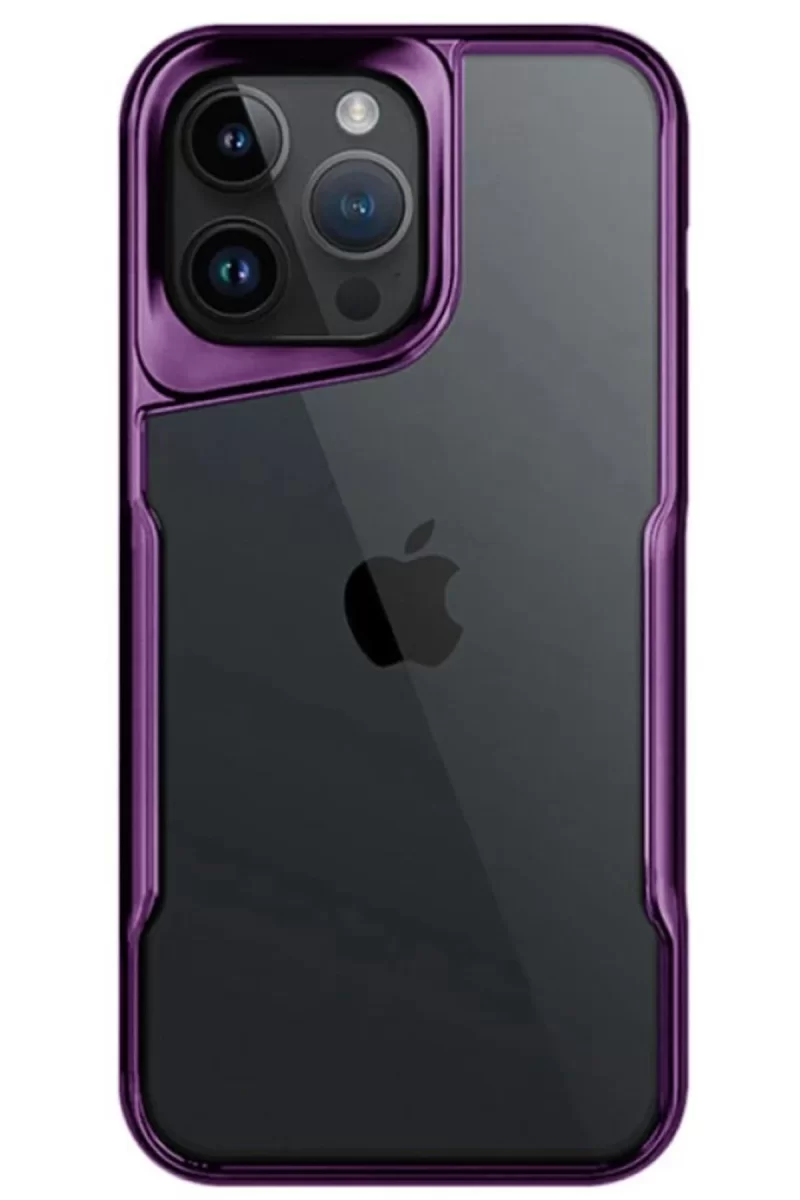 Newface Apple iPhone 14 Pro Max Kılıf Boyi Silikon Kapak - Derin Mor