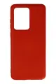 Newface Samsung Galaxy S20 Ultra Kılıf Nano içi Kadife Silikon - Kırmızı