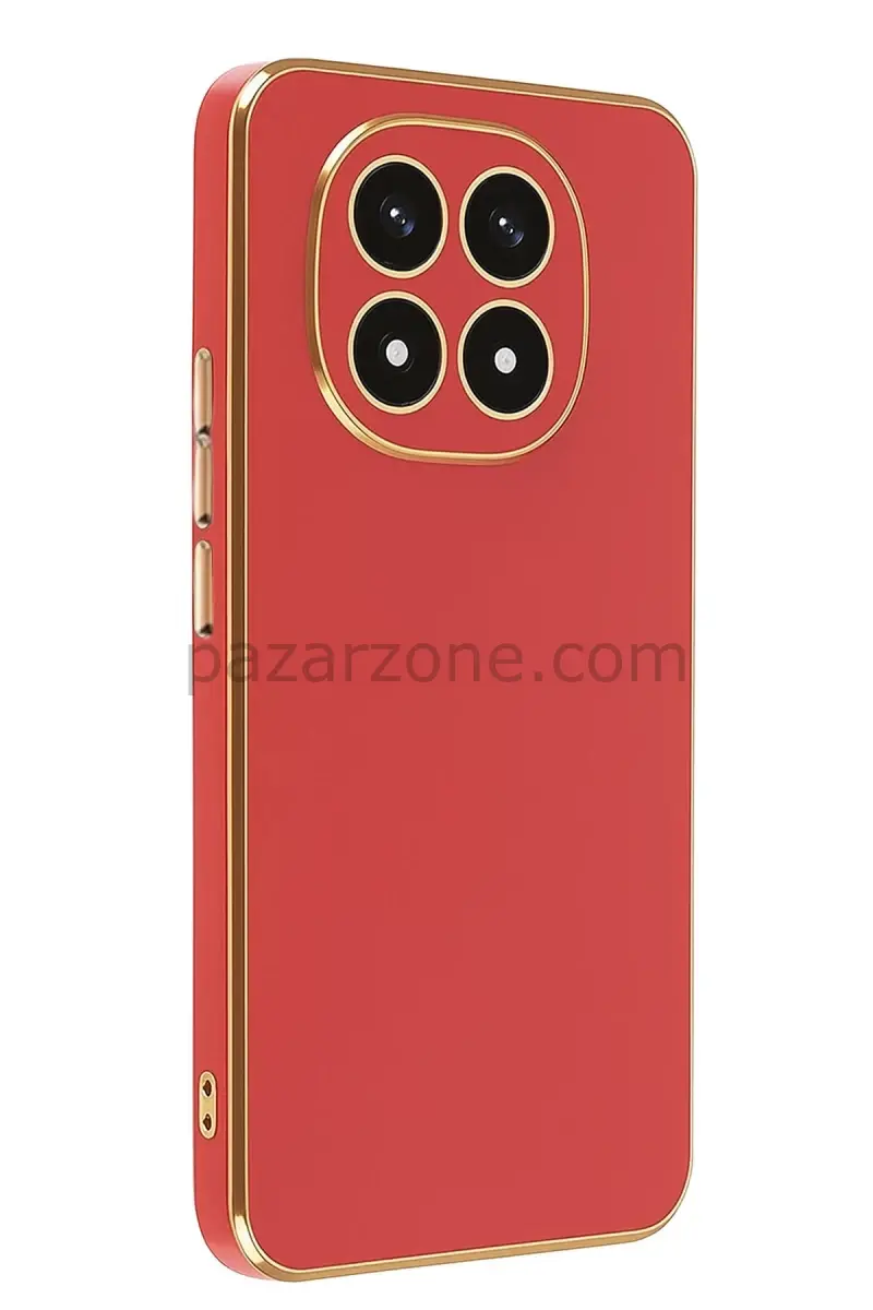 Newface Xiaomi Redmi Note 14 Pro 4G Kılıf Volet Silikon - Kırmızı