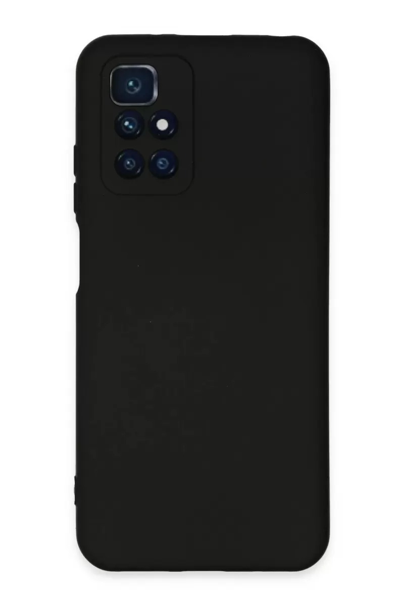 Newface Xiaomi Redmi 10 2022 Kılıf Nano içi Kadife Silikon - Siyah