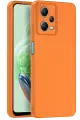 Newface Xiaomi Redmi Note 12 Pro 5G Kılıf Nano içi Kadife Silikon - Turuncu