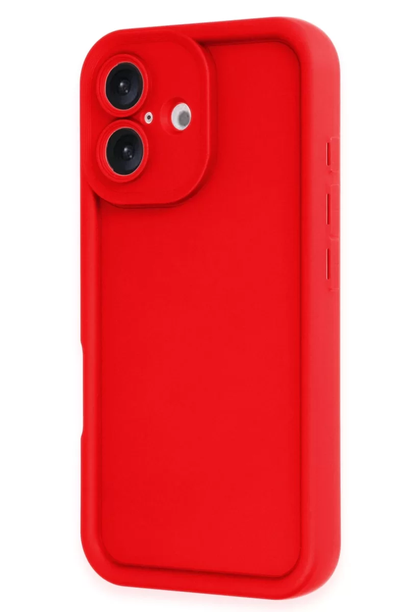 Newface Apple iPhone 16 Kılıf Viera Silikon - Kırmızı