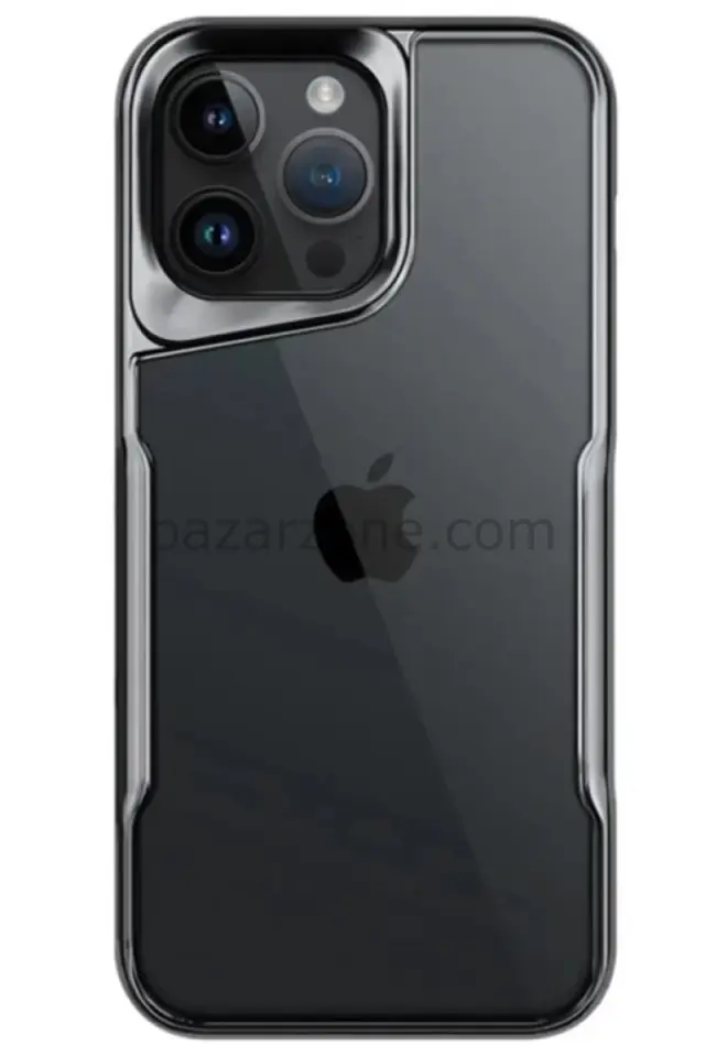Newface Apple iPhone 14 Pro Max Kılıf Boyi Silikon Kapak - Titan Gri