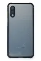 Newface Samsung Galaxy A02 Kılıf Miami Şeffaf Silikon - Lacivert