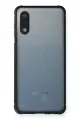 Newface Samsung Galaxy A02 Kılıf Miami Şeffaf Silikon - Siyah