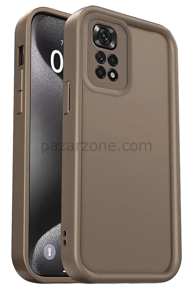 Newface Xiaomi Redmi 10 2022 Kılıf Viera Silikon - Kahverengi